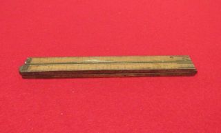 Vintage Lufkin No.  780 Boxwood Folding Wood & Brass 24 " Ruler