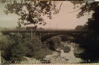 Chagrin Falls Ohio High Level Bridge Postcard 1912