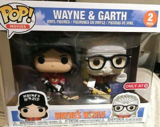 Wayne & Garth 2 Pack Wayne’s World Funko Pop Target Vhtf Rare Chicago Blackhawks