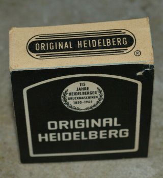 Vintage (1965) Heidelberg Press ' s 115 year anniversary advertising tape measure 3