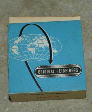 Vintage (1965) Heidelberg Press ' s 115 year anniversary advertising tape measure 4