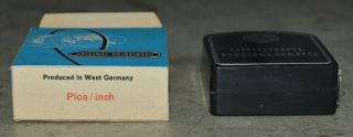 Vintage (1965) Heidelberg Press ' s 115 year anniversary advertising tape measure 5