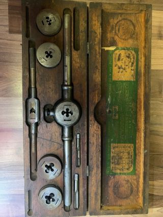 Vintage Little Giant Screw Plate Greenfield No.  2 Tap And Die Set