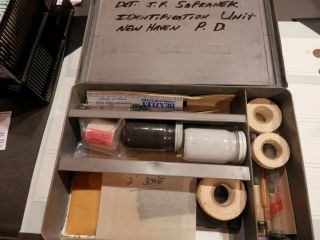 , Vintage Forensic Fingerprint Crime Scene Kit