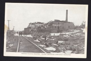 Old Vintage Postcard Of Halifax Nova Scotia Ns Canada Disaster Olands Brewery
