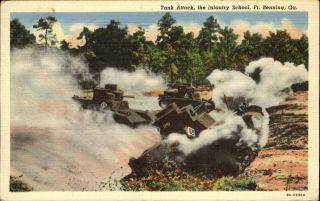 Wwii Ft Benning Ga Infantry School Tank Attack 1942 J A Grazier Nanty Glo Pa