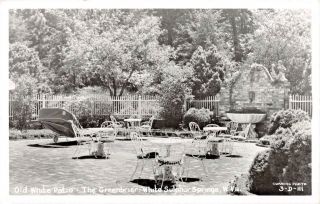 White Sulphur Springs Wv Greenbrier Old White Patio Cummins Real Postcard 1950s