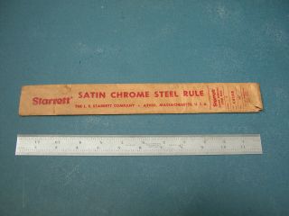 Starrett 12 " Chrome Steel Rule No.  C616r