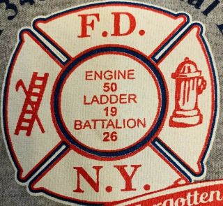 Fdny Nyc Fire Department York City T - Shirt Sz 2xl Engine 50 Bronx