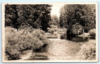 Vtg Rppc Real Photo California Ca Feather River Oakland Alameda Trees Water A2