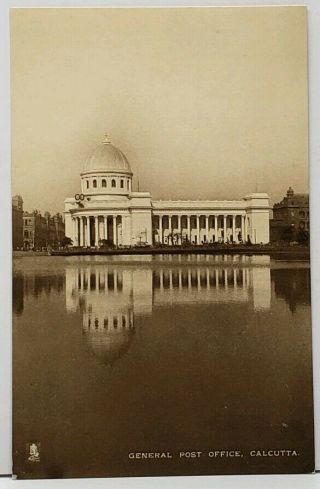 India Calcutta General Post Office Raphael Tuck Photogravure Postcard H10