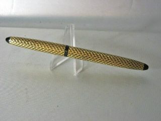 Vintage Sheaffers Shaeffer Fountain Pen Skrip Sert Gold & Black Rarley