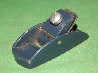 Vintage U.  S.  A. ,  Small 3 - 1/2 " X 1 - 3/8 " Trimming Wood Plane,  With 1 " Blade