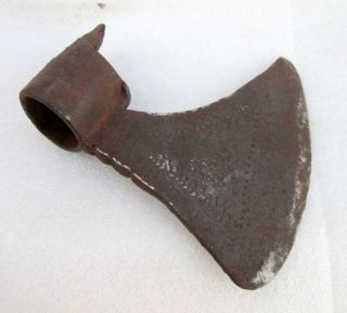 Antique Old Hand Carved Solid Iron Unique Tribal Indian Carving Axe Head Hatchet