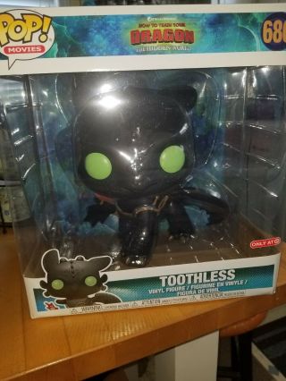 Funko Pop How To Train Your Dragon 10 Inch Toothless 686 Target Exclusive