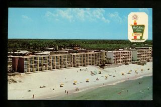 Holiday Inn Motel Hotel Postcard Florida Fl Panama City Beach West Gulf Mexico