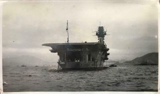 1930s Photograph Hms Hermes Based At The China Station