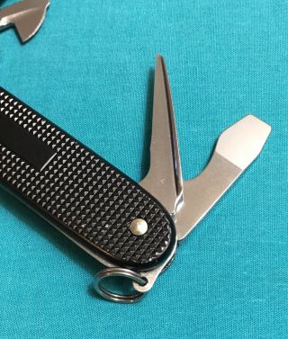 Victorinox Swiss Army Pocket Knife - Black ALOX Pioneer - Multi Tool 7