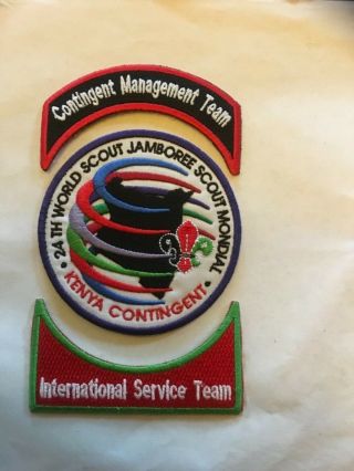 2019 World Jamboree Kenya Contingent Ist And Cmt Patches