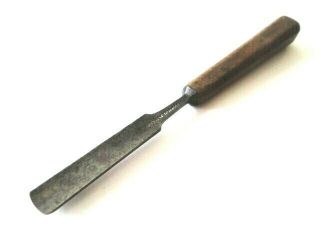 Vintage Rare English 15mm Moulson Brothers Cast Steel Logo 4 Shallow Gouge,