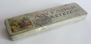 Vintage German A.  W.  Faber Castell Pensil Tin Box 2