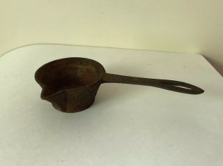 Vintage Cast Iron Lead Melting Pot/ladle