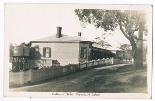 Kalimna Hotel,  Gippsland Lakes - Victoria - Australia - Real Photo C.  1950