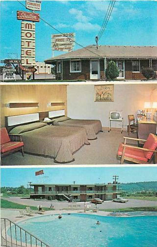 Tn,  Knoxville,  Tennessee,  Stratton Motel,  Swimming Pool,  Dexter Press No 91124 - B