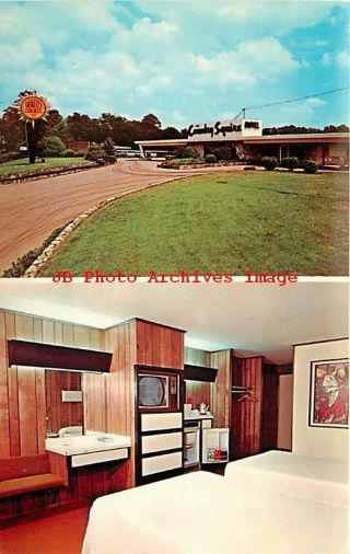 Tn,  Knoxville,  Tennessee,  Country Squire Motel,  Room Interior,  Tv,  No 13620c
