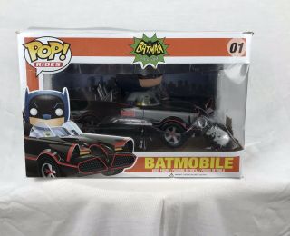 Funko Pop Rides Batman Classic Tv Series 01 Batmobile Vinyl Figure Dc Comic