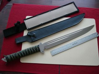 Practical Short Sword/ Machete,  65mn High Carbon Steel,  24 "