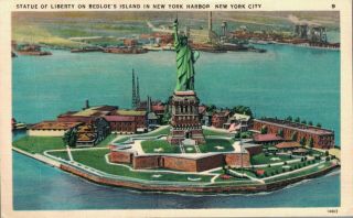 Usa Statue Of Liberty On Bedloe 