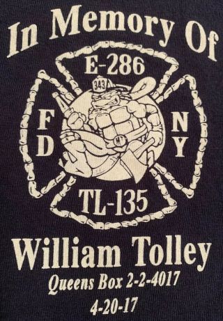 FDNY NYC Fire Department York City T - shirt Sz L Queens Ninja Turtles 6