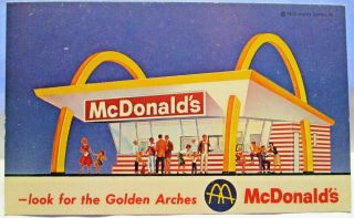 1950s Advertising Postcard Mcdonald 