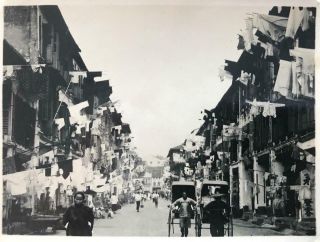 1930s Photograph Chinese Quarters Street View Singapore
