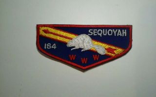 (oa),  184 Sequoyah Lodge Flap F - 1,  (1960 