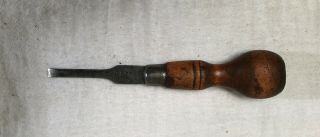 Vintage Boxwood Handle Screw Driver 5 1/2 Inches By J Frost Uk