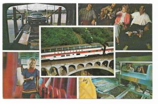 Vintage Florida Chrome Postcard Orlando Sanford Washington Dc Auto - Train Views
