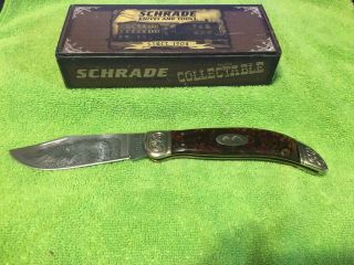 Schrade Limited Edition 2007 Hand Made Bear Hunter Knife Sclb 5 1/2 " W/ Box