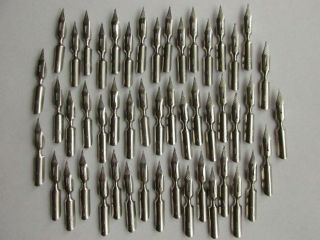Vintage Soviet USSR ink dip pen nibs set 50pc.  plumes calligraphy fountain 23 2