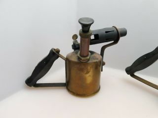 Two Vintage Brass Blow Torches / Lamps incl Phoemax & RM 4