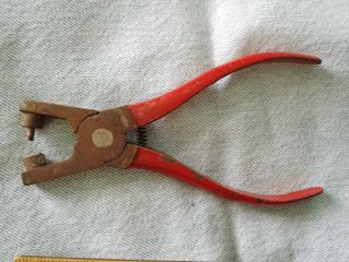 Vintage Eyelet Tool Leather Hole Punch Cobbler Spring W Germany