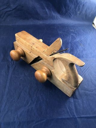 Antique Wooden Molding Plane missing one blade 2