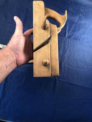 Antique Wooden Molding Plane missing one blade 6