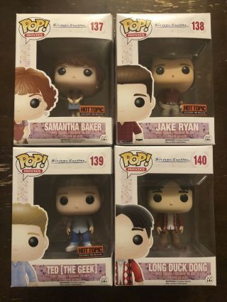 Funko Pop 16 Sixteen Candles 137 138 139 140 Retired Hot Topic Exclusive