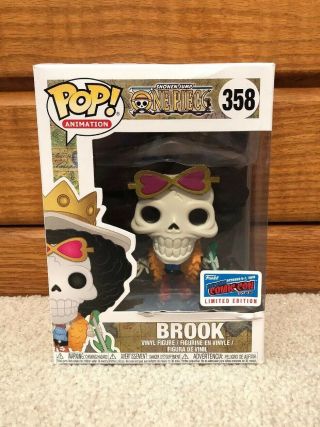 Funko Pop Animation One Piece Brook 358 2018 Nycc Official Sticker