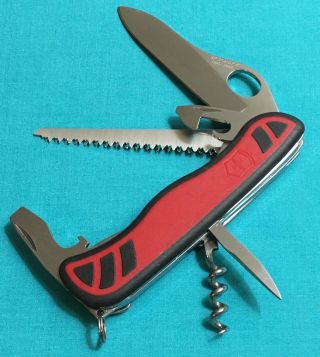 Victorinox Swiss Army Pocket Knife - Red & Black Oh Forester - Multi Tool