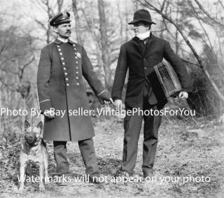 1912 Nypd/new York Police Officer/cop Training K9 German Shepherd Dog Photo