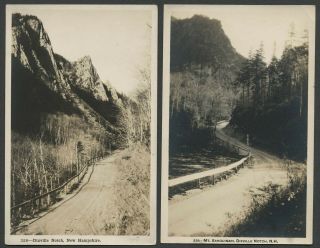 Dixville Notch Nh: Two C.  1920s - 30s Rppc Postcards,  Shorey Studio,  Mt.  Sanguinari