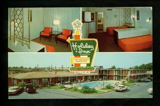 Holiday Inn Motel Hotel Postcard Alabama Al Montgomery Southwest Innkeeper